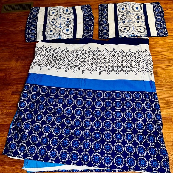 Vintage Lauren Taylor London Duvet Cover Pillow Covers Queen Full - Picture 2 of 16